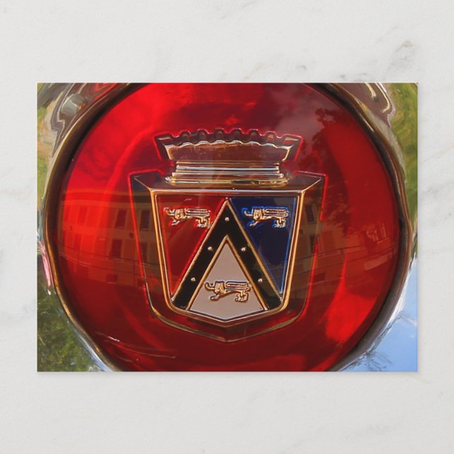 1955 Crown Victoria Hub Cap Postkarte (Vorderseite)