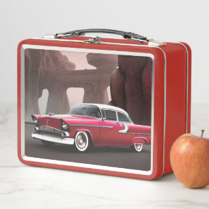 1955 Lunch-Box für klassisches Autometall Metall Brotdose