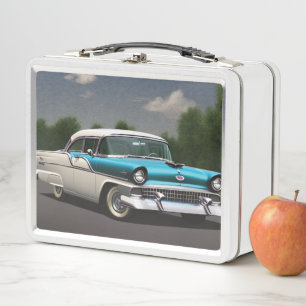1955 Lunch-Box für klassisches Autometall Metall Brotdose