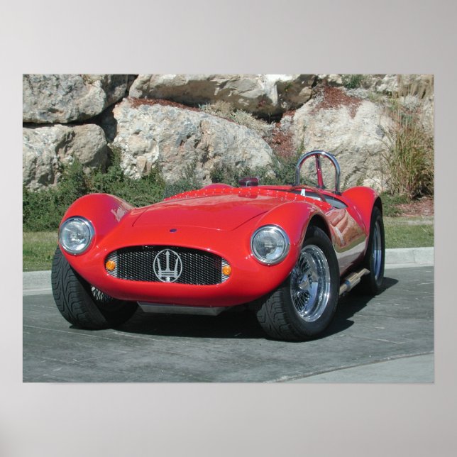 1955 Maserati A6GC5 Roadster Poster (Vorne)