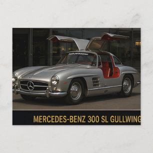1955 Mercedes-Benz 300 SL Gullwing Klassiker Deuts Postkarte