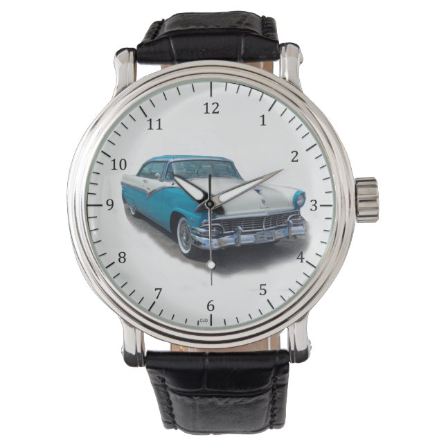 1955 Uhr der blauen/weißen Flugzeuge (Vorderseite)