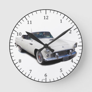 1955 weiße Wandeluhr Runde Wanduhr