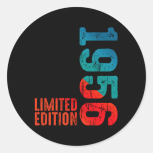 1956 1956 Geburtsjahr seit 1956 Runder Aufkleber