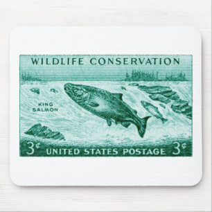 1956 Artenschutz, Lachs Mousepad