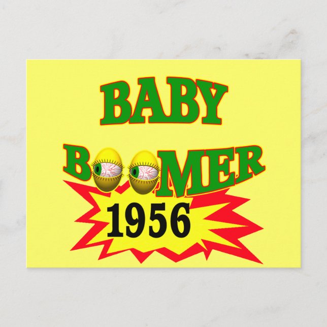 1956 Baby Boomer Postkarte (Vorderseite)
