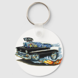 1956 Chevy 150-210 Black Car Schlüsselanhänger