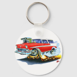 1956 Chevy Nomad Red Car Schlüsselanhänger