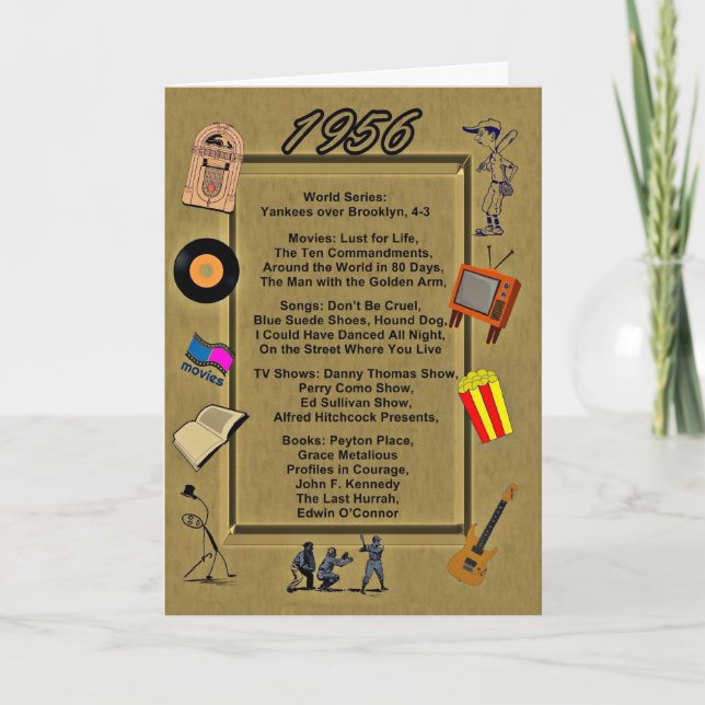 1956 Greatevents Birthday Card Karte (Vorderseite)