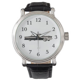1956 Packard Clipper Watch in Schwarz und Weiß Armbanduhr