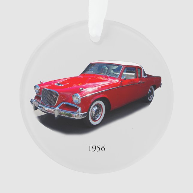 1956 rote Autokrarosserie Ornament (Vorderseite)