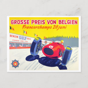 1956 Spa Grand Prix Oldtimer-Rennen Postkarte