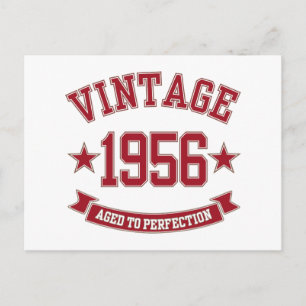 1956 Vintag bis perfekt Postkarte
