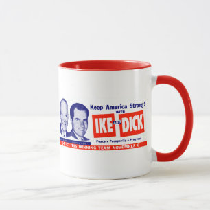 1956 Wählt Ike und Dick Tasse