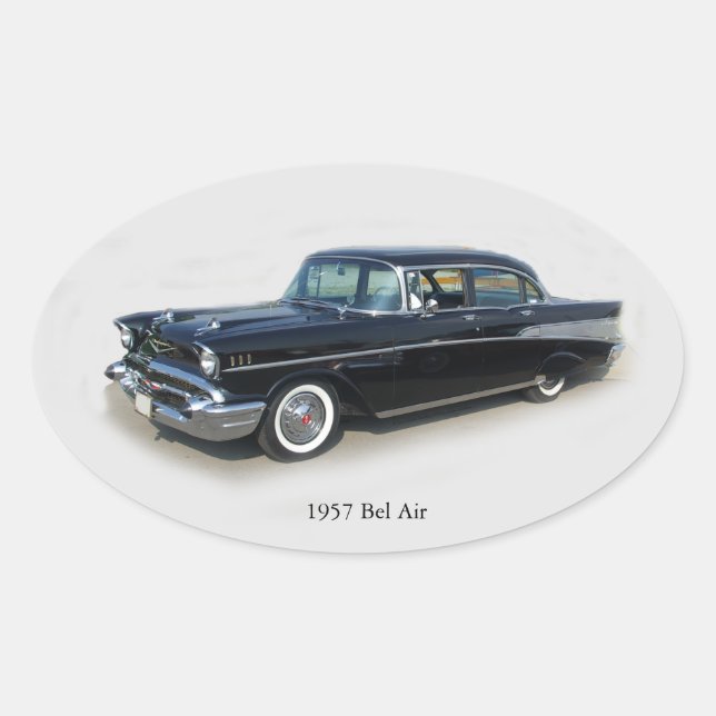 1957 Bel Air 4 Door Aufkleber (Vorderseite)