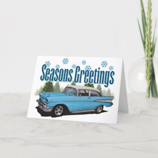 1957 Bel Air mit Schnee Karte