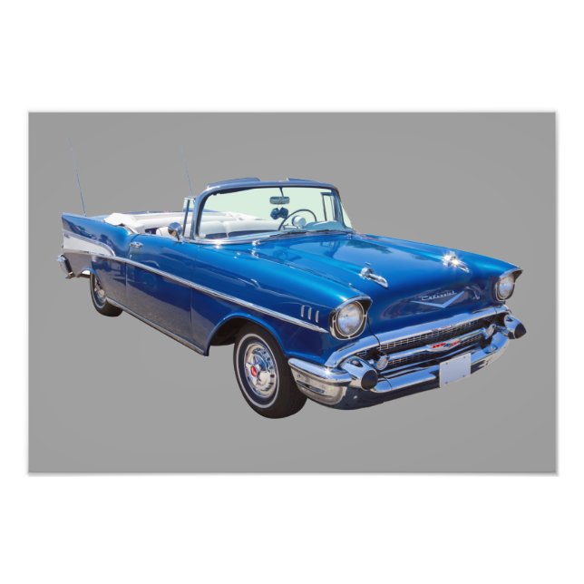 1957 Chevrolet Bel Air 2-Türverkleidung Fotodruck (Vorne)