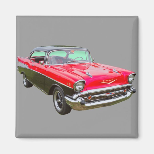 1957 Chevrolet Bel Air Classic Car Magnet (Vorne)