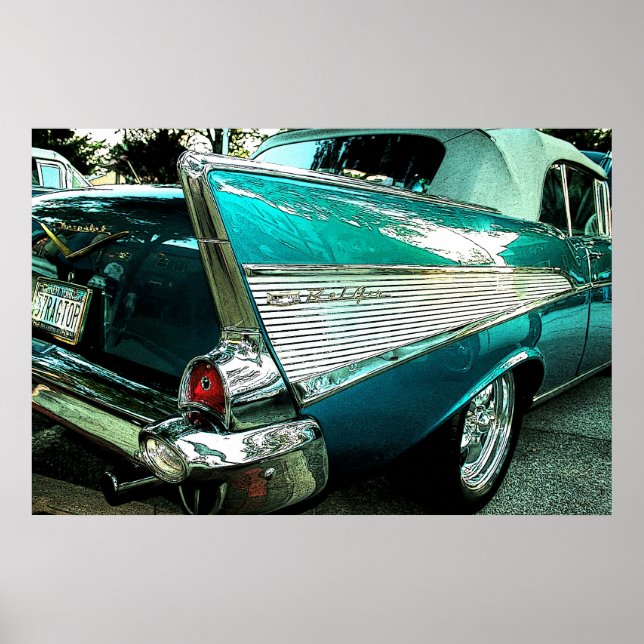 1957 Chevrolet Bel Air Convertible Poster (Vorne)