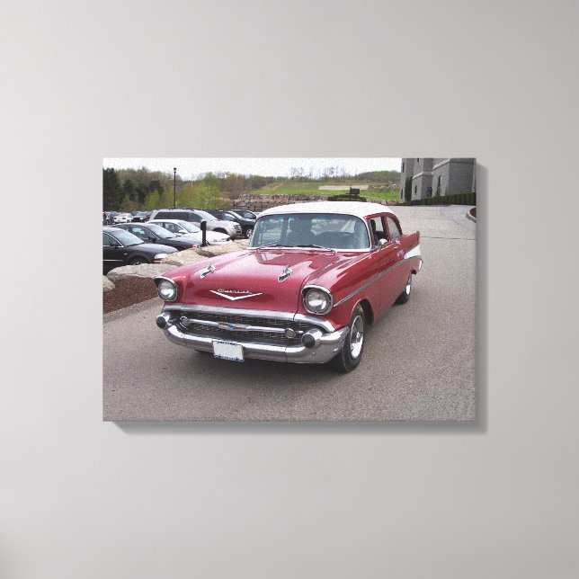1957 Chevrolet Bel-Air Print Leinwanddruck (Vorderseite)