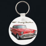1957 Chevy BelAir Key Chain Schlüsselanhänger<br><div class="desc">Eine Schlüsselkette,  um mit Ihrem Traumauto zu gehen.</div>