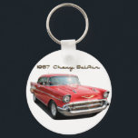 1957 Chevy BelAir Key Chain Schlüsselanhänger<br><div class="desc">Eine Schlüsselkette,  um mit Ihrem Traumauto zu gehen.</div>