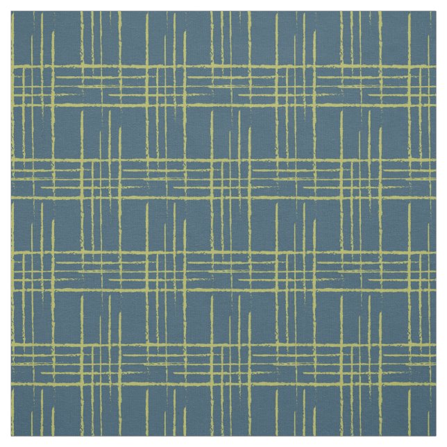 1957 Crosshatch Blau Stoff (Muster)