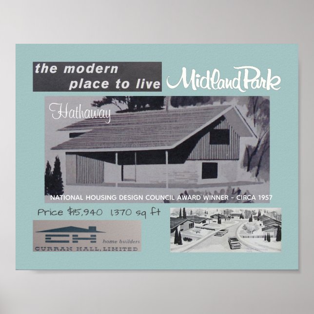1957 Design Award Gewinner Mitte des Jahrhunderts  Poster (Vorne)