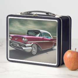 1957 Lunch-Box für klassisches Autometall Metall Brotdose