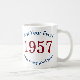 1957 ♥ Meilleure année ! 60e anniversaire Gift Mug