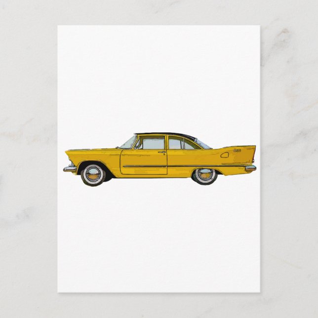 1957 Plymouth Plaza Postkarte (Vorderseite)