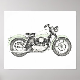 1957 Sportster Motorrad Poster