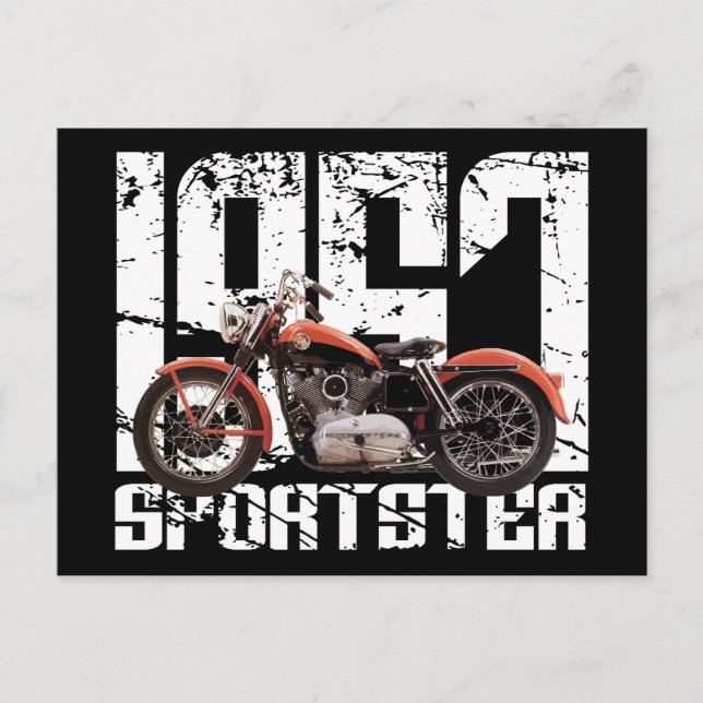 1957 Sportster Postkarte (Vorderseite)