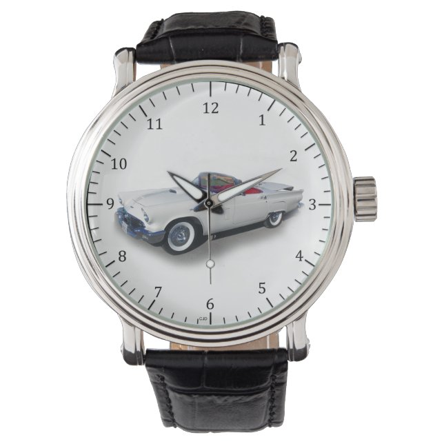 1957 Uhr für ein graues Oldtimer (Vorderseite)