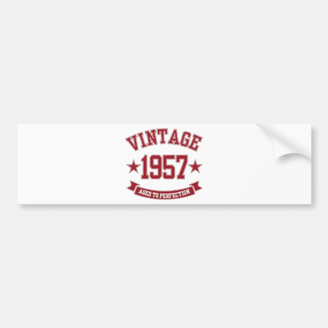 1957 Vintag bis perfekt Autoaufkleber (Vorne)