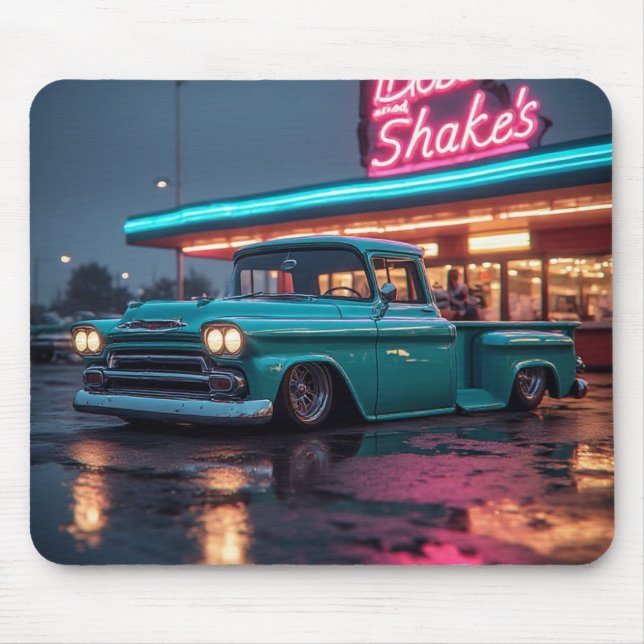 1958 Apachee 3100 Stepside-Pickup Mousepad (Vorne)