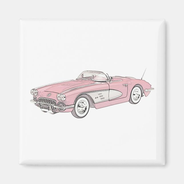 1958 Chevy Corvette Magnet (Vorne)