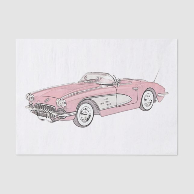 1958 Chevy Corvette Seidenpapier (Vorderseite)