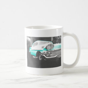 1958 chevy impala hellblau Klassiker Auto Kaffeetasse
