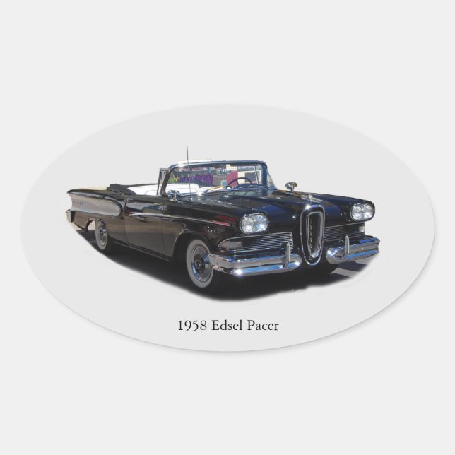1958 Edsel Pacer Aufkleber (Vorderseite)