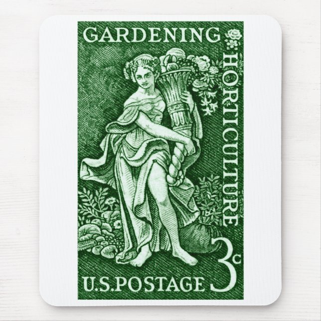 1958 Gartenbau + Briefmarke Gartenbau Mousepad (Vorne)