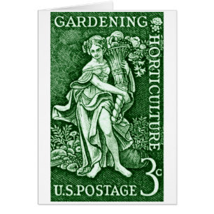 1958 Jardinage + Timbre d'horticulture