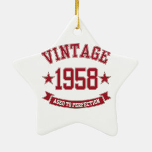 1958 Vintag bis perfekt Keramikornament