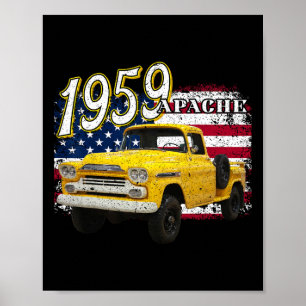 1959 59 Apache Truck 4. Juli Amerikanisch  Poster