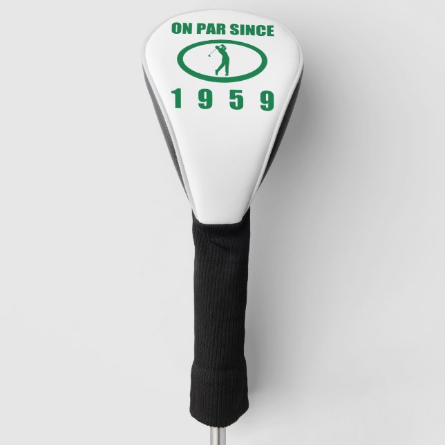 1959 60. Geburtstag für Golfer Golf Headcover (Vorderseite)