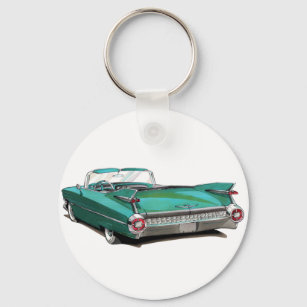 1959 Cadillac Teal Car Schlüsselanhänger