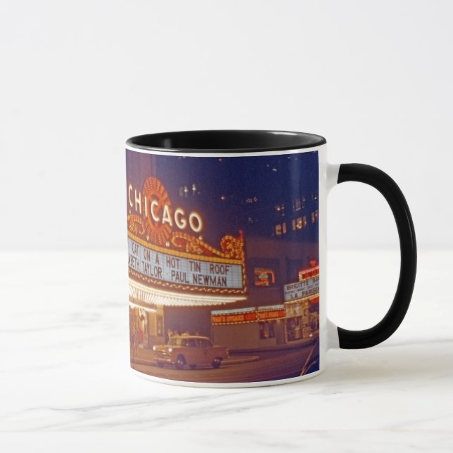 1959 Chicago Theatere Foto über Kaffee-Tasse Tasse (Rechts)