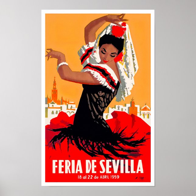 1959 Feria de Sevilla Poster (Vorne)