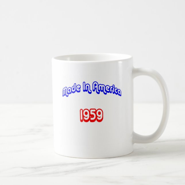 1959 machte in Amerika Kaffeetasse (Rechts)