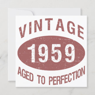 1959 Vintager Geburtstag Einladung